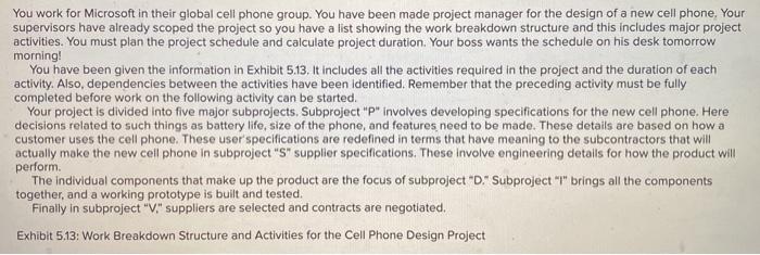 You work for Microsoft in their global cell phone