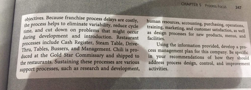 Using the information provided, develop a process