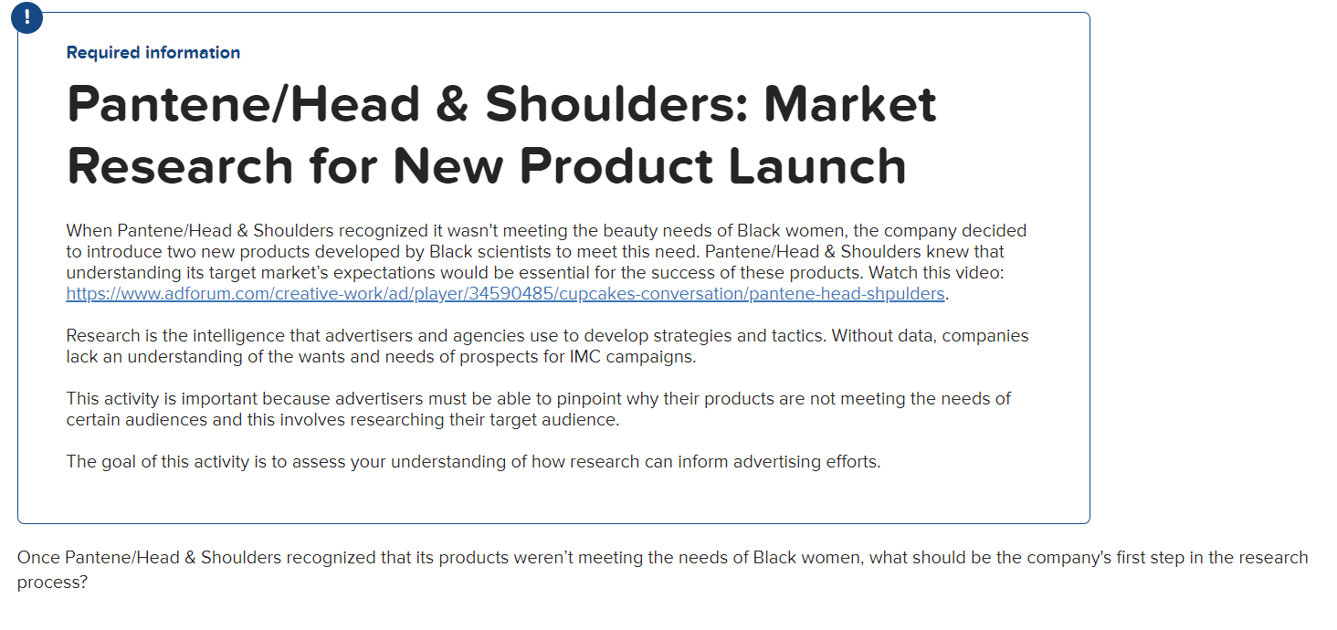 ! Required information Pantene/Head & Shoulders: