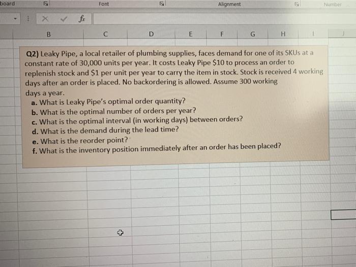slove it in excel board IM Font Alignment Number