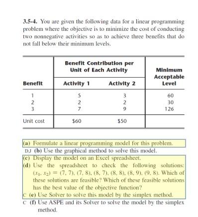 Please solve A,C, D, and E using excel and show