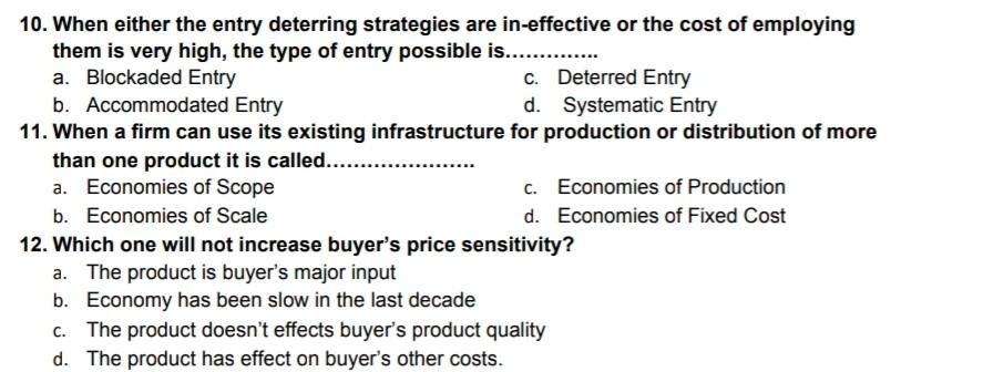 answer these mcqs with reason 10. When either the