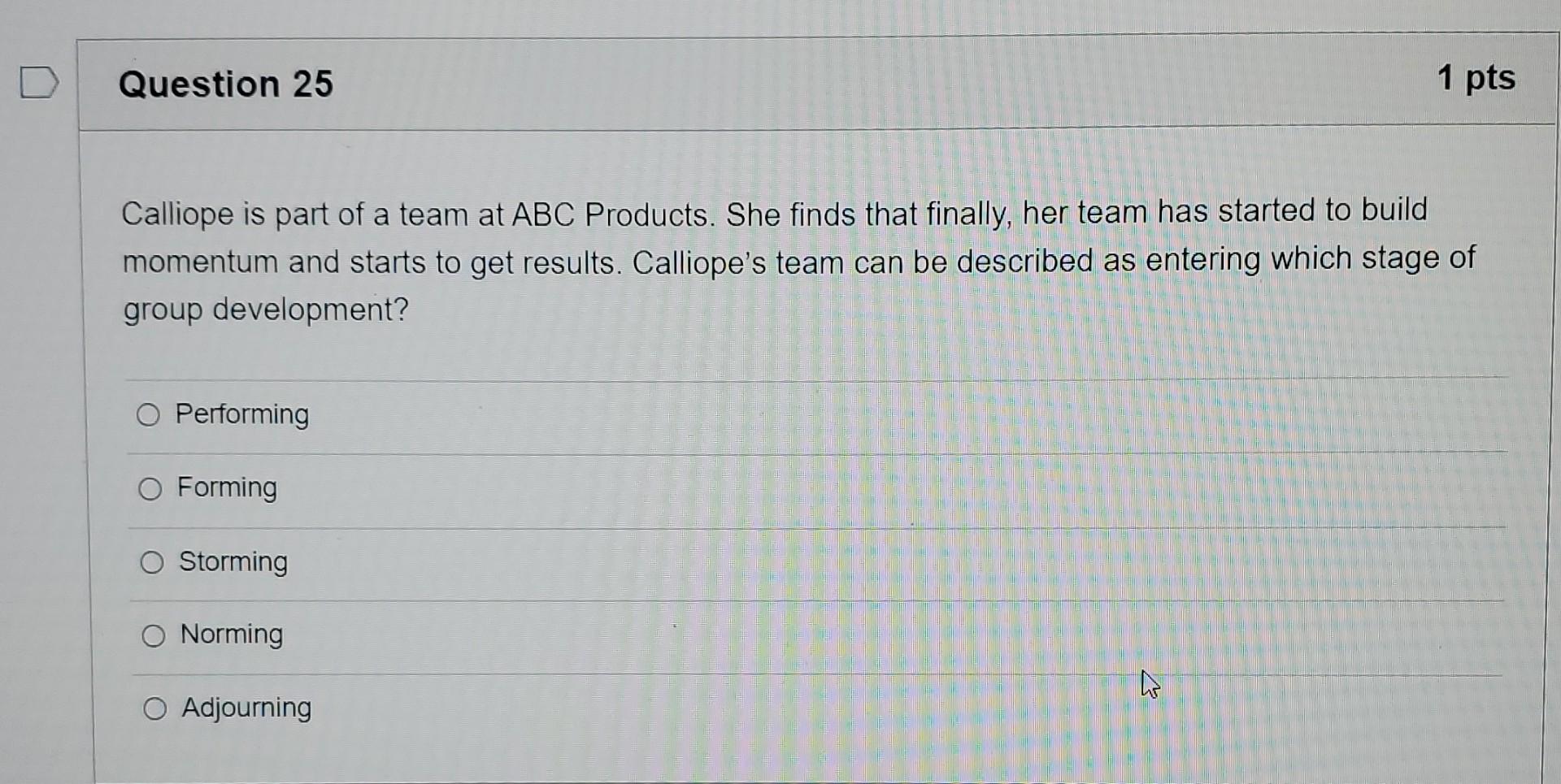 Responses such as reflective thinking, delay