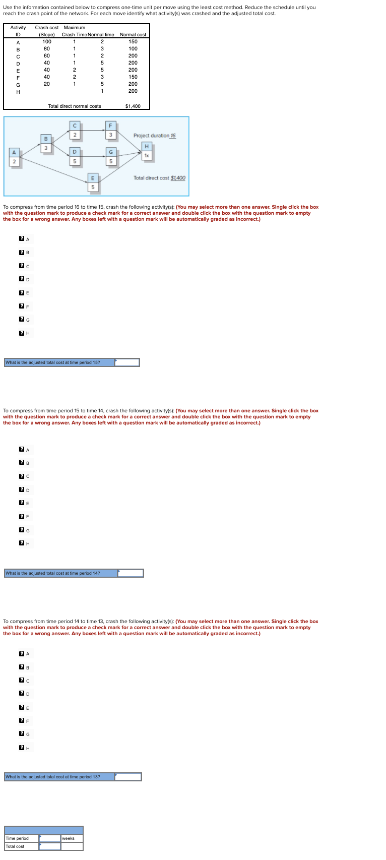 Use the information contained below to compress