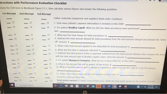 || Directions with Performance Evaluation