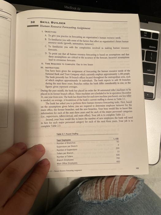 MacBook Air 32 delete return SKILL BUILDER Human