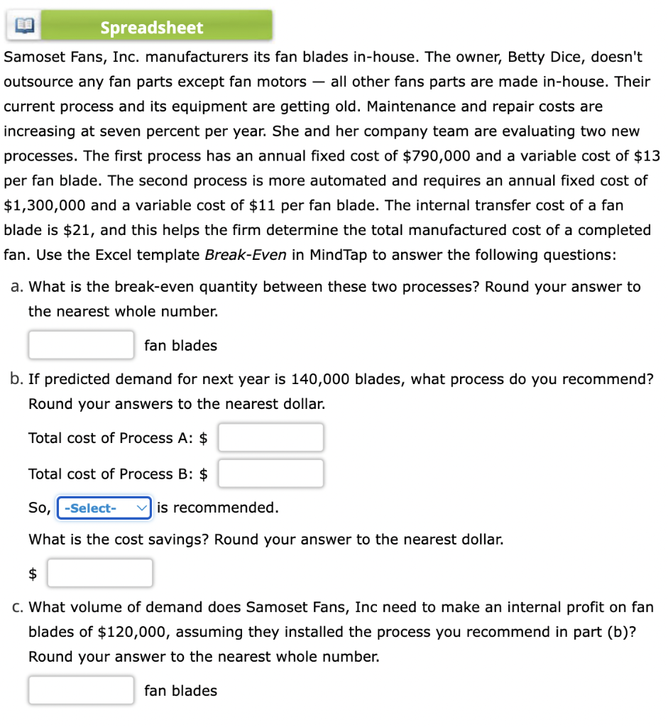 The select tab options are proccess A or proccess