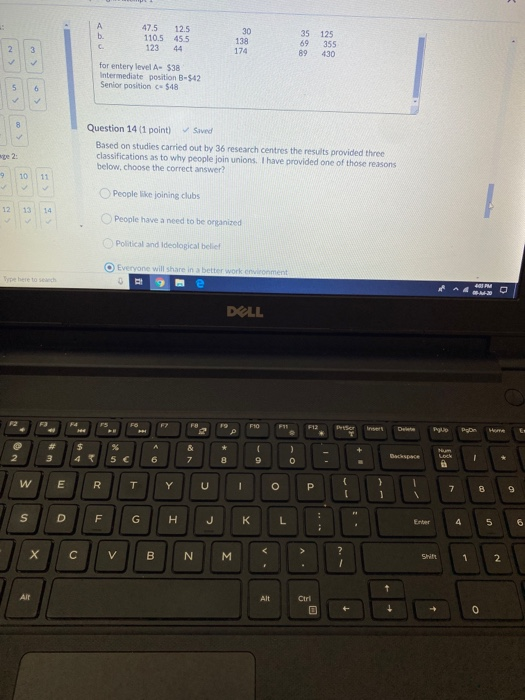 3 Question 3 (0.5 points) A profit sharing plan