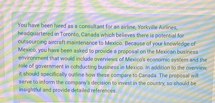 please add references You have been hired as a