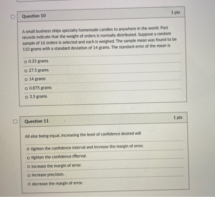 1 pts Question 10 A small business ships