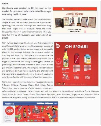 Illustrate the brand elements for Hausboom brand.