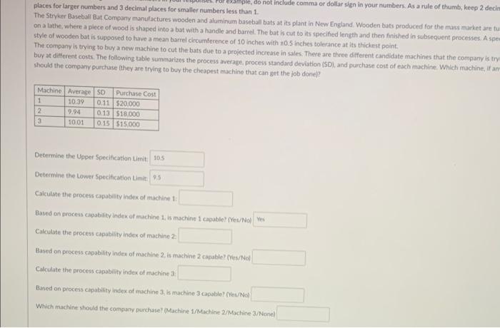 fill in blanks mple, do not include comma or