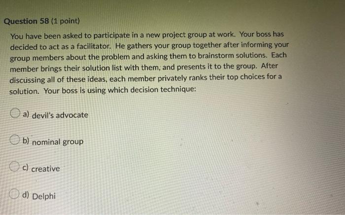 just answer what you can Question 56 (1 point)