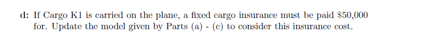 2 (30 points) A freight plane has three large