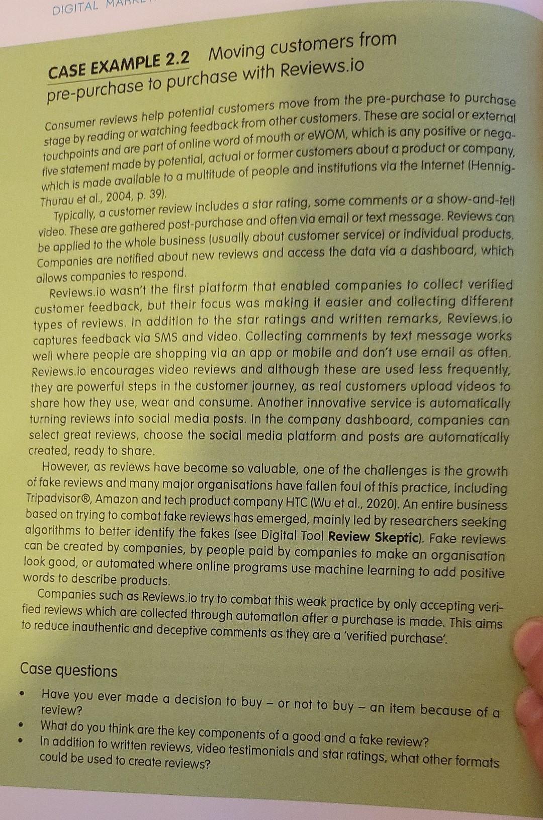 DIGITAL Moving customers from 0 CASE EXAMPLE 2.2