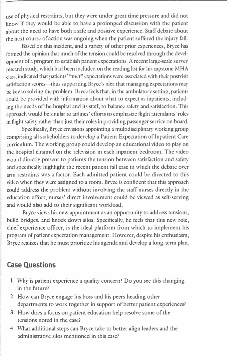 Case Questions - Please answer all 4 question! 1.