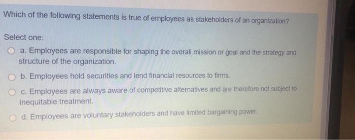 Which of the following statements is true of