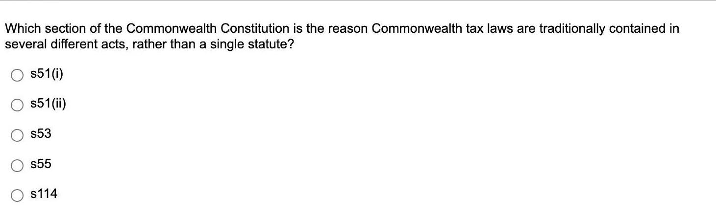 Which section of the Commonwealth Constitution is