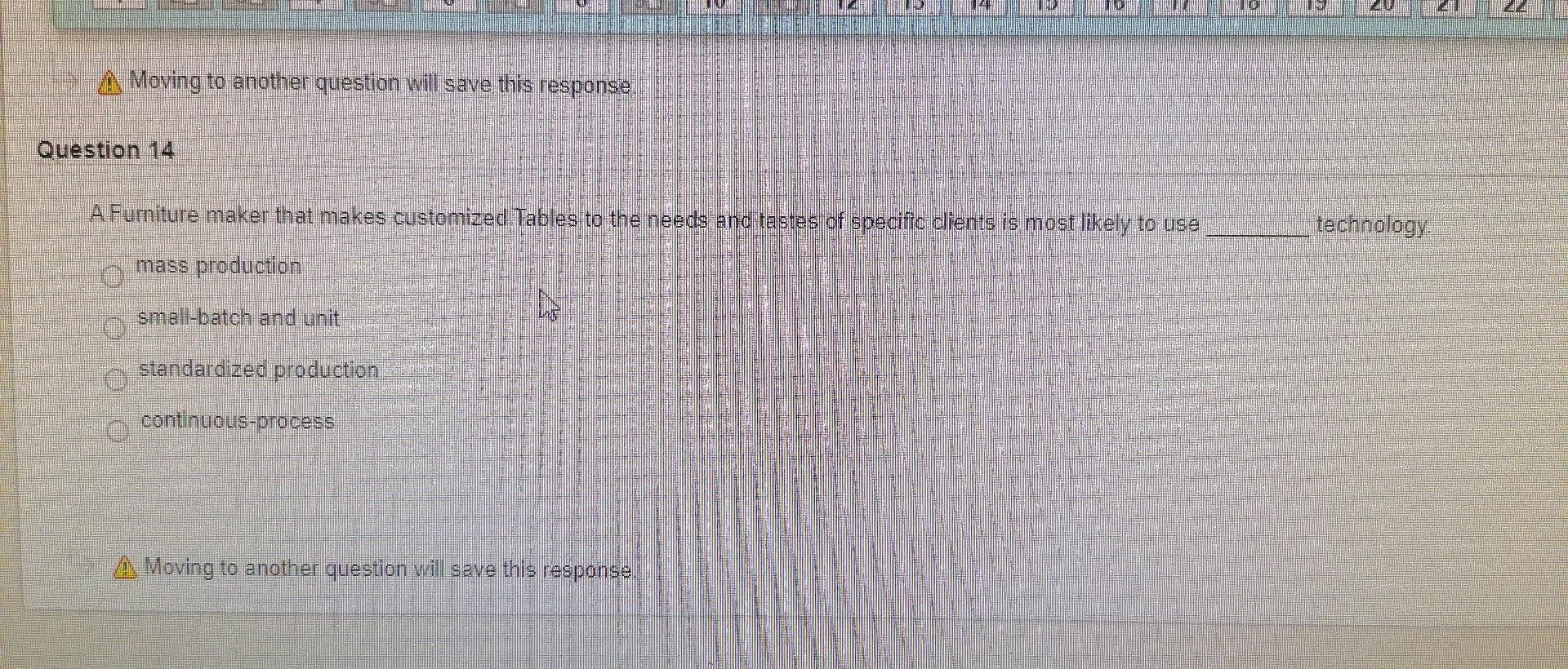 3 A Moving to another question will save this