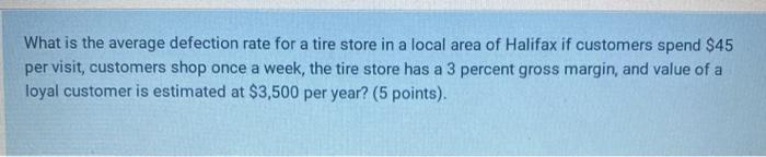 What is the average defection rate for a tire
