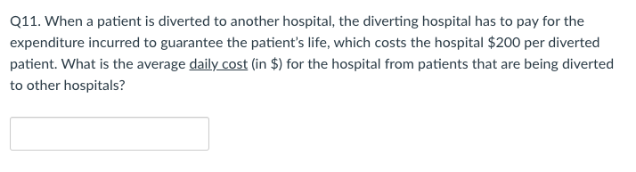 Hospital Trauma Bays (Q9 - Q12) The local