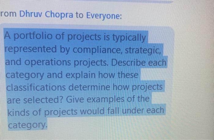 rom Dhruv Chopra to Everyone: A portfolio of