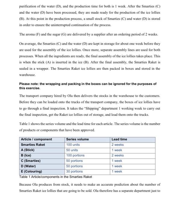 Exercise 4: Material Requirements Planning