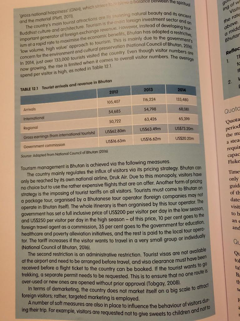 Read Case study 12.1 Visitor Management in