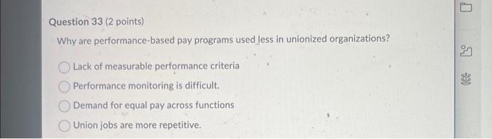 HELP Why are performance-based pay programs used