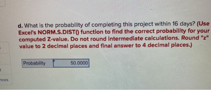 The following represents a project that should be