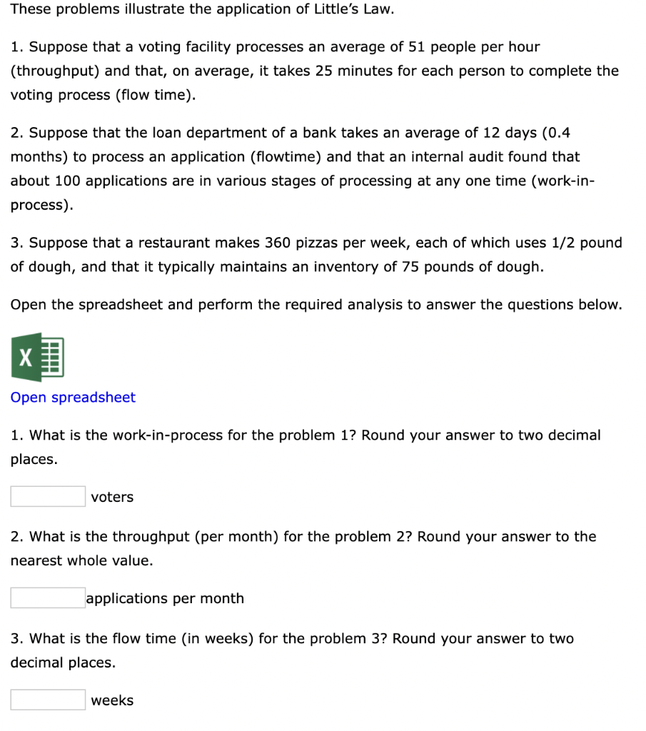 These problems illustrate the application of