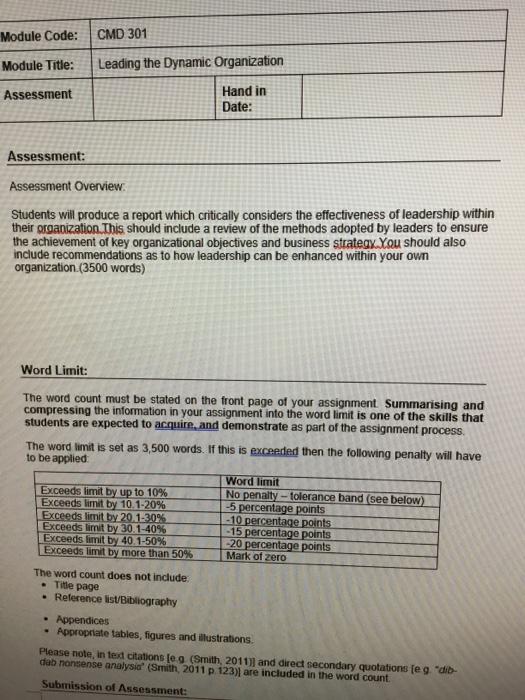 SCOTTISH RUGBY Module Code: CMD 301 Module Title: