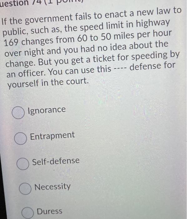 Question 75 (1 point) Less than ---% offenders