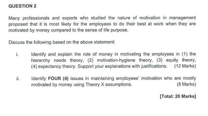 Principles of Management Question Many