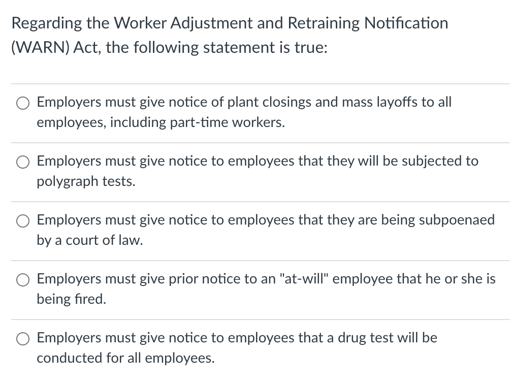 Regarding the Worker Adjustment and Retraining