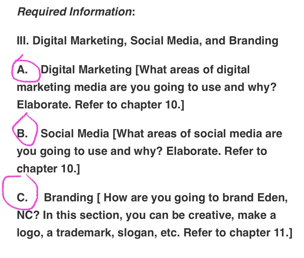 This is a Marketing Plan Writing Assignment