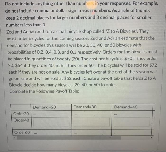 pleass answer all Do not include anything other