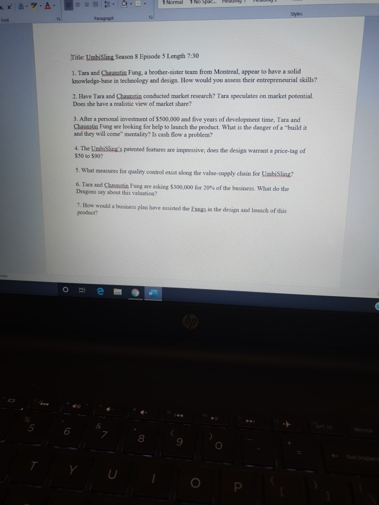 1 Normal ** .. No Space A.".A Styles Font