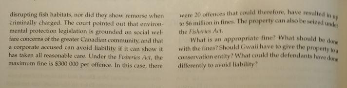 6. R. v. Gwaii Wood Products Ltd. et al., 2017