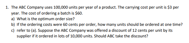 INVENTORY MANAGEMENT SHOW THE SOLUTION AND