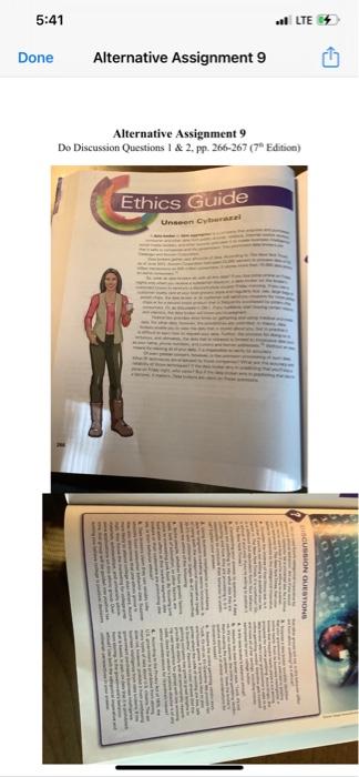 5:41 vl E} Done Alternative Assignment 9