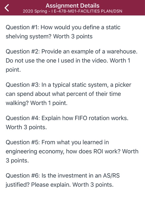 Assignment Details 2020 Spring -