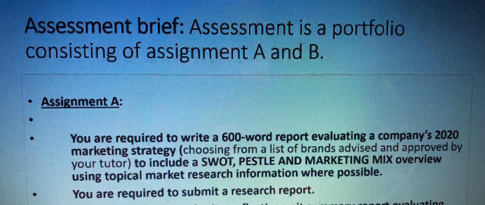 Assignment A: Choose the company: Spotify Amazon