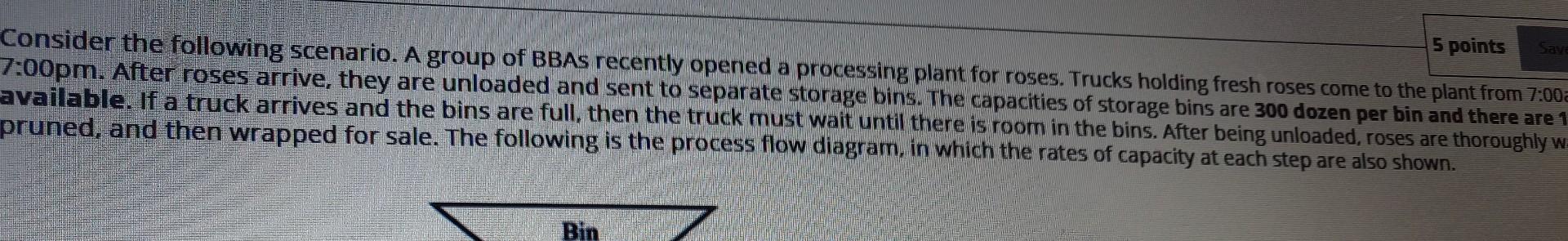 a 3pm b 4pm c 5pm d 6pm e 7pm Save 5 points