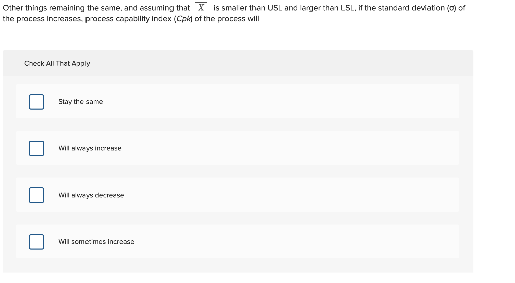 Other things remaining the same, and assuming