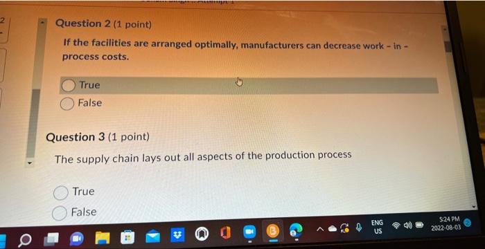 If the facilities are arranged optimally,