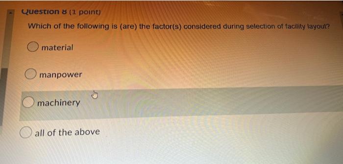 If the facilities are arranged optimally,