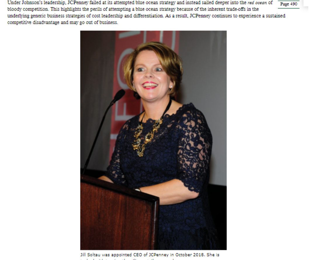 How JCPenney Sailed into a Red Ocean JCPENNEY WAS