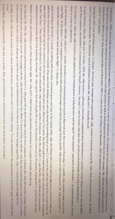 note; This is a lengthy scenario so please make