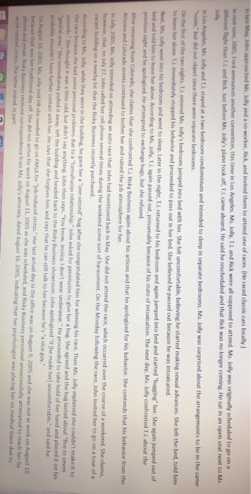 note; This is a lengthy scenario so please make